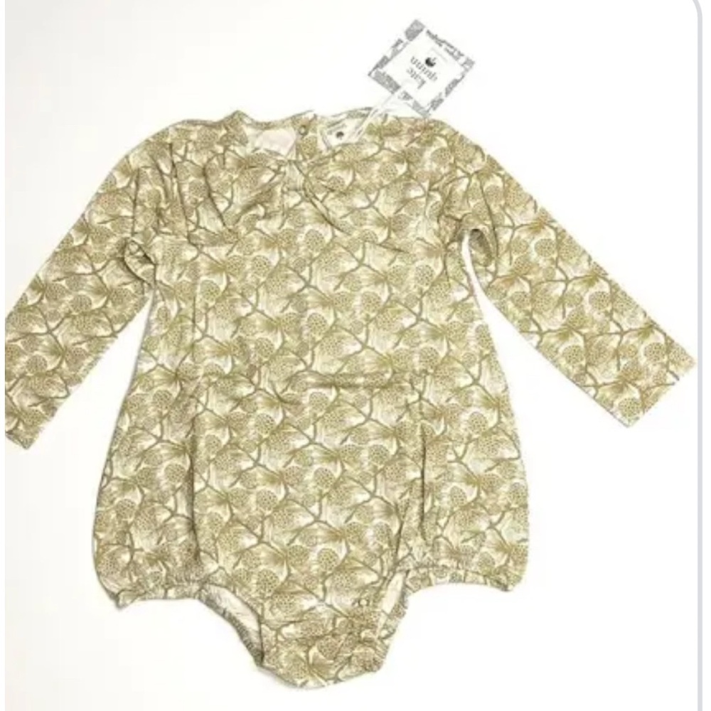 NWT Kate Quinn Pinecone Bow front Bubble size 12-18 months